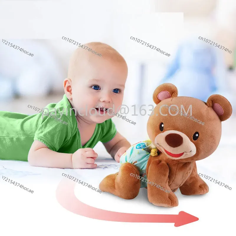 Baby Crawling Learning Bear Toys Sing Songs Electronic Pet Toddlers Climb Montessori Music Toy For Infants Kid Early Education