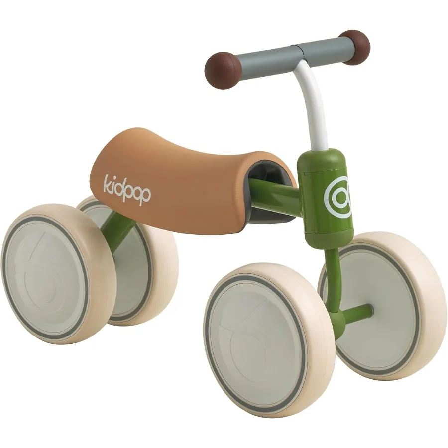 Baby loopfiets voor 1-jarige peuter kinderen rijden op speelgoed eerste verjaardagscadeau peuter eerste fiets (groen)
