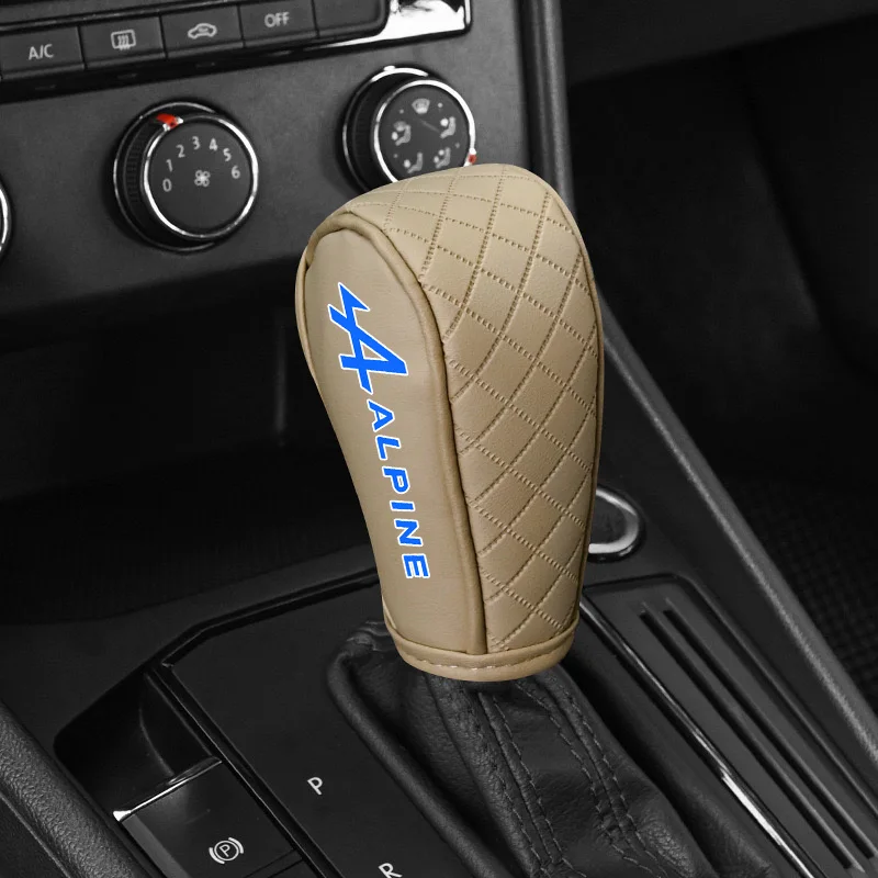Car Gear Shift Knob Head Cover Leather Handball Case Protection Accessories For Alpine A290 GTS A110 Kadjar Twingo Megane Scenic