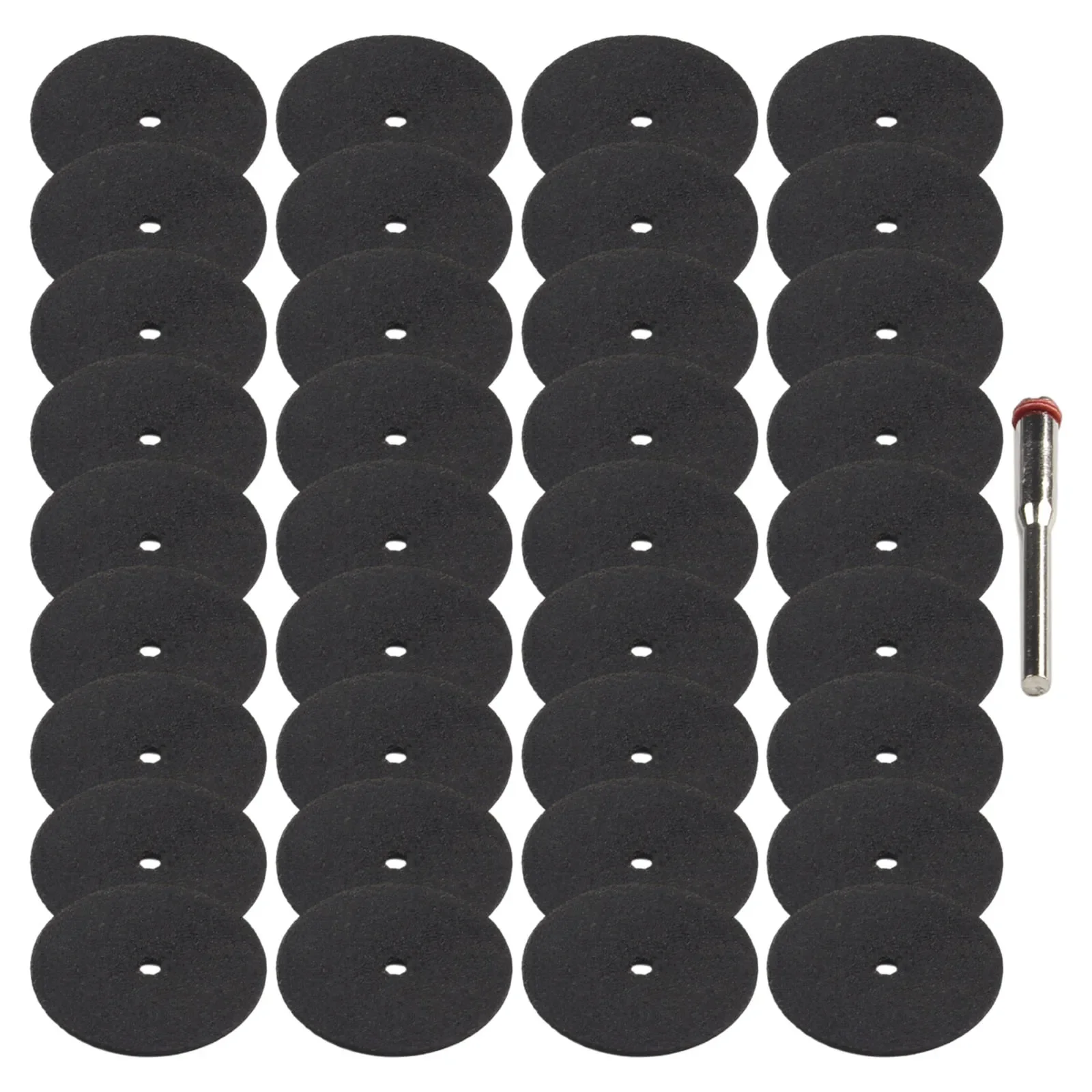 36pcs  24mm Resin Cutting Discs With Connecting Rod Power Tool Electric Grinder Accessories For Rotating Tools With 3 Mm Mandrel