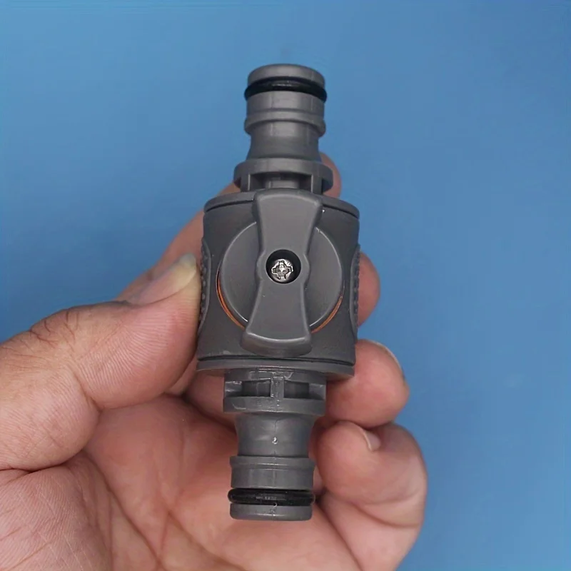 1Pc/2Pcs Plastic Garden Hose Quick Connect Valve Set - Universal Thread Ball Valve Switch for Car Wash and Pipe Repair