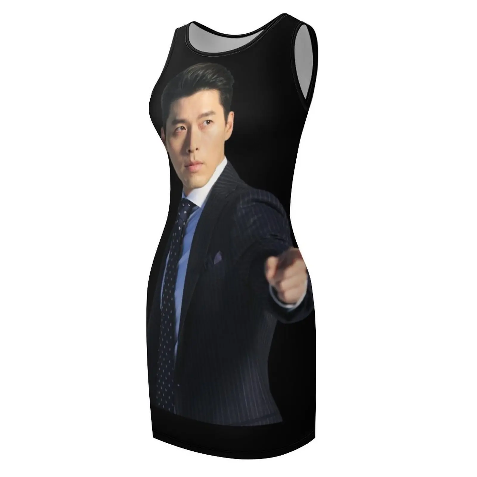 Hyun Bin Abito estivo senza maniche Abito da festa da donna di lusso da sera Prom Beachwear Abito da sera chic ed elegante abbigliamento da donna