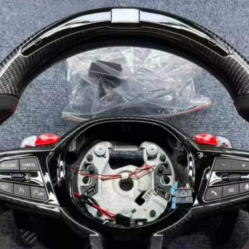LED Customized Carbon Fiber Leather Car Steering Wheel ForBMW G20 G21 G22 G26 G30 G11 G12 G31 G32 G38 M3 M4 M5 M6 Steering Wheel view 2