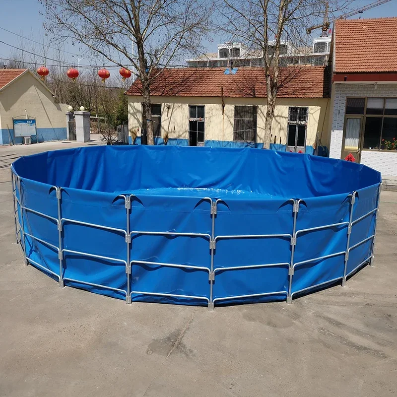 Hot Sale Above Ground koi fish breeding aquaculture tanks outdoor tilapia fish farming equipment canvas Above Ground Fish Pond