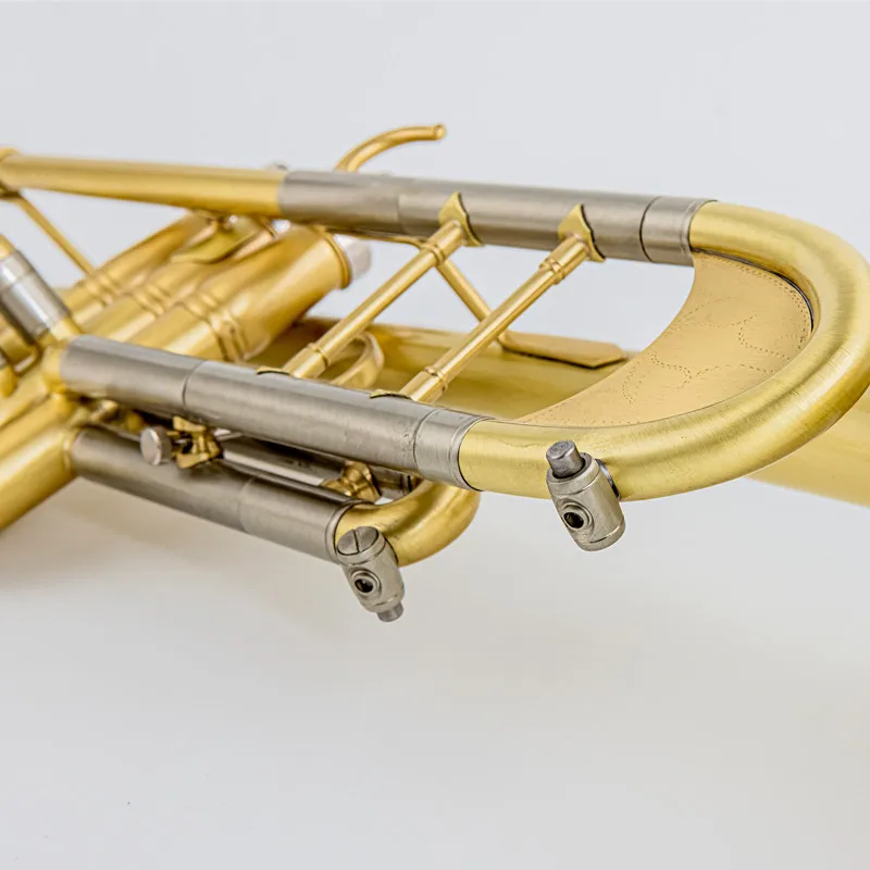 Hot Sell TR-650 Trumpet Bb/C Flat Brass Gold-painted Exquisite Durable Brass Musical Instrument with Trumpet Mouthpiece