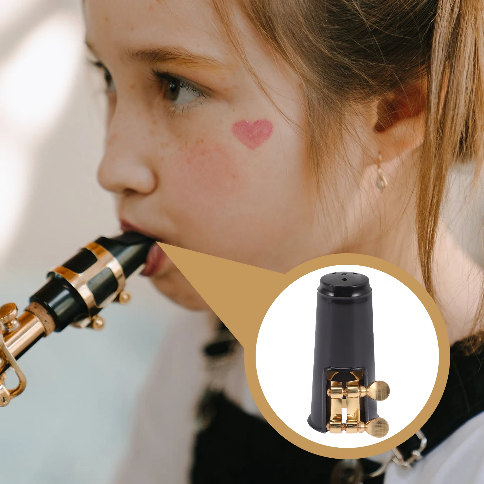 

1Set Durable Saxophone Reed Clip Adjustable Wind Instrument Parts Ligature Clip For Saxophone Accessories Small Lightweight Sax