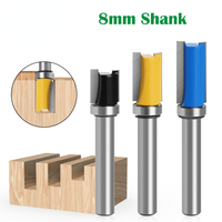 8mm Shank Flush Trim Router Bit Pattern Bit Top Bottom Bearing1/2\