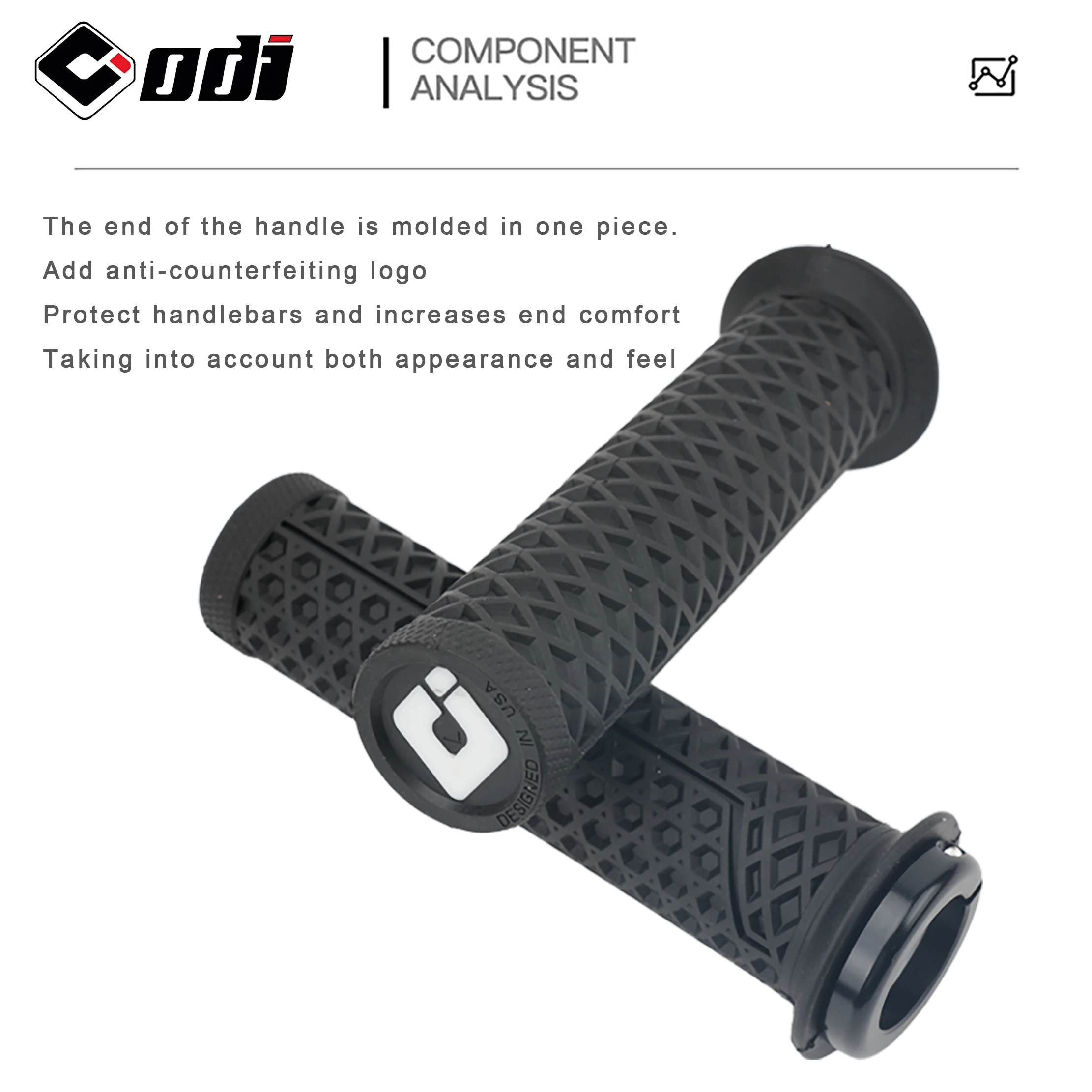 1Pair ODI Lock-on Silicone Mountain Bike Grips Shock-Absorbing Anti-Slip Comfortable Handlebar Covers for MTB/Cycling Parts image 6