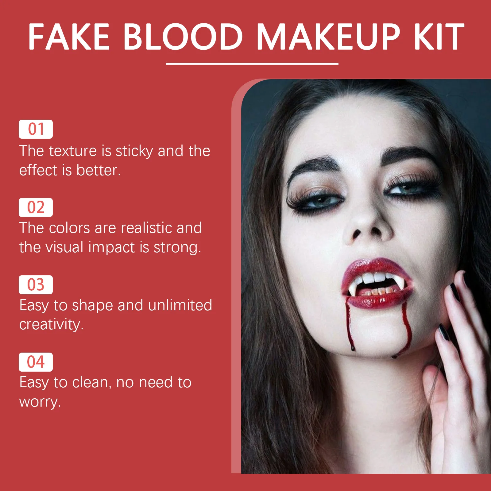 Dowmoo Halloween Makeup Kit Special Effects Makeup Set with Scary Face Paint Fake Blood Complete Costume Party Makeup Kit