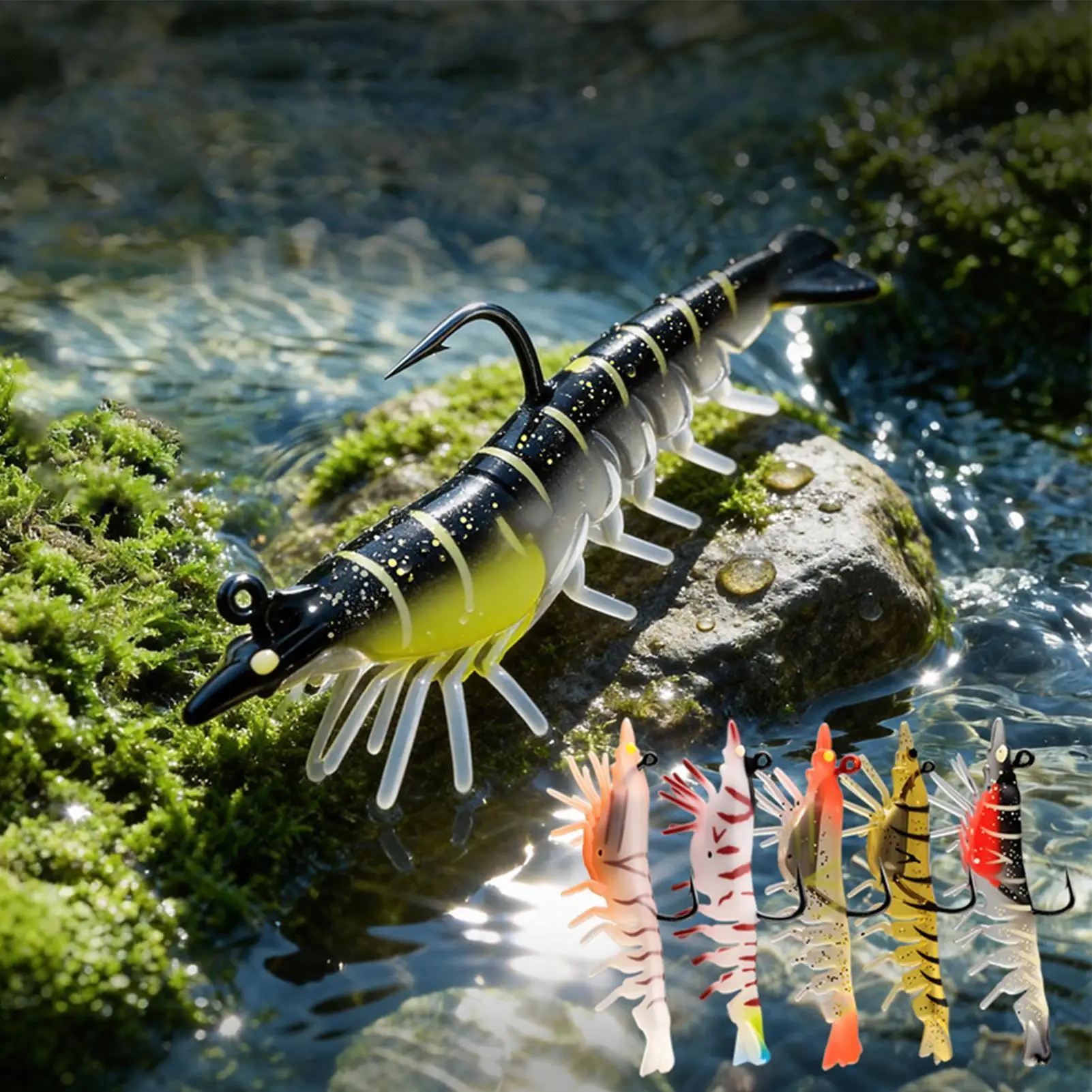 

Saltwater Fishing Lures Soft PVC Colorful Easy Catch Freshwater Saltwater Fishing Lures For Bass Trout Flounder Crappie Snook
