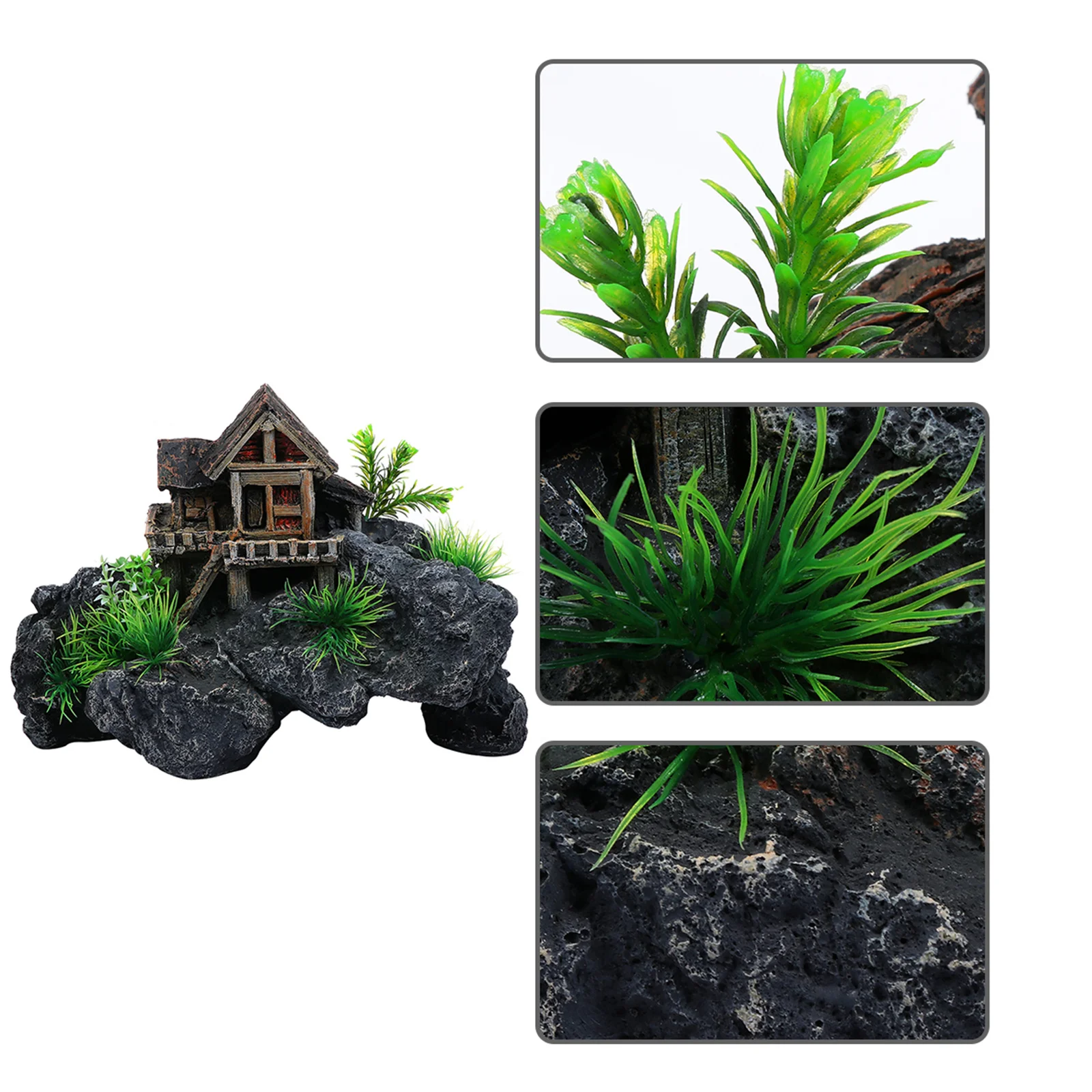 

Artificial Rockery Aquarium Ornament Resin Rustic Fish Tank Decoration Aquarium Decoration Natural Fish Home