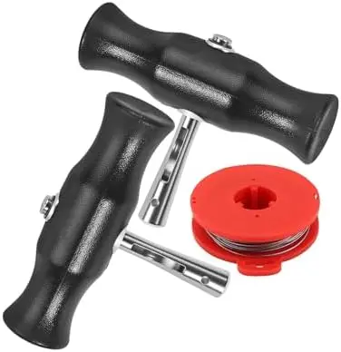 

Набор инструментов для снятия лобового стекла Crumye - 10-метровый режущий провод и 2 рукоятки - Универсальный комплект для ремонта ветровых стекол