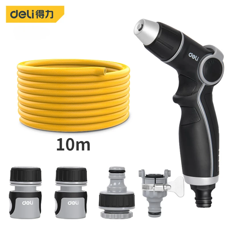 

Deli Portable Car Wash High Pressure Water Spray Gun Sprinkler Water Gun for Auto Home Garden Washer Car Cleaning Accessories