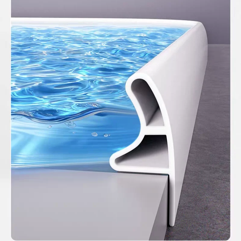 1pc 1/2/3meter Shower Threshold Water Dam Strip, Bendable Cuttable Silicone Water Stopper,