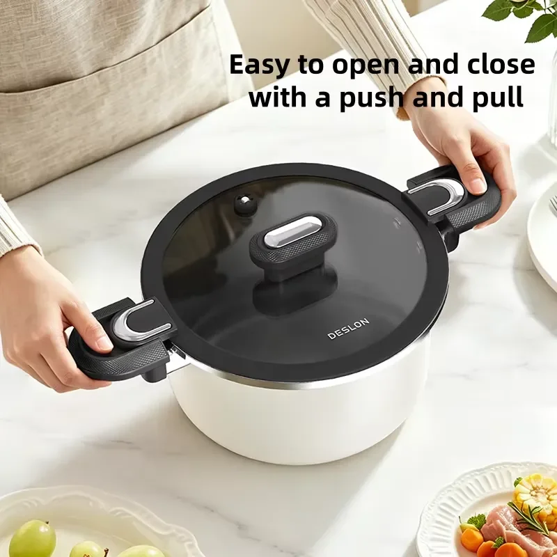 24cm Pressure Cooker Enhanced Thermal Insulation Self circulation Moisturization Kitchen Pot High Quality Stainless Steel