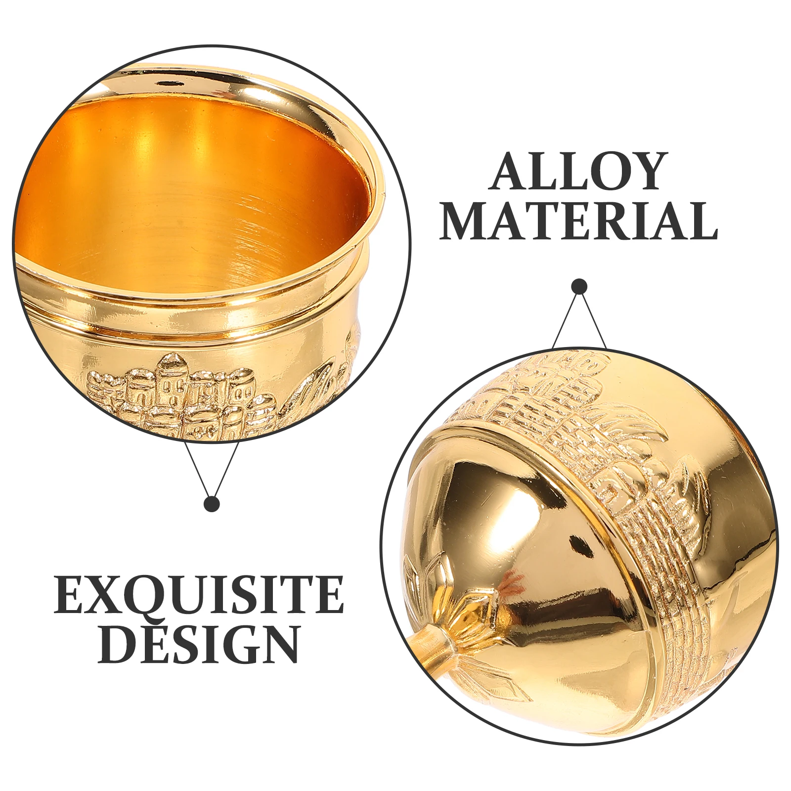 

Metal Cup Zinc Alloy Goblet Vintage Decorative Liquor Glass Home Accessory Smooth Surface Easy Clean Banquet Use