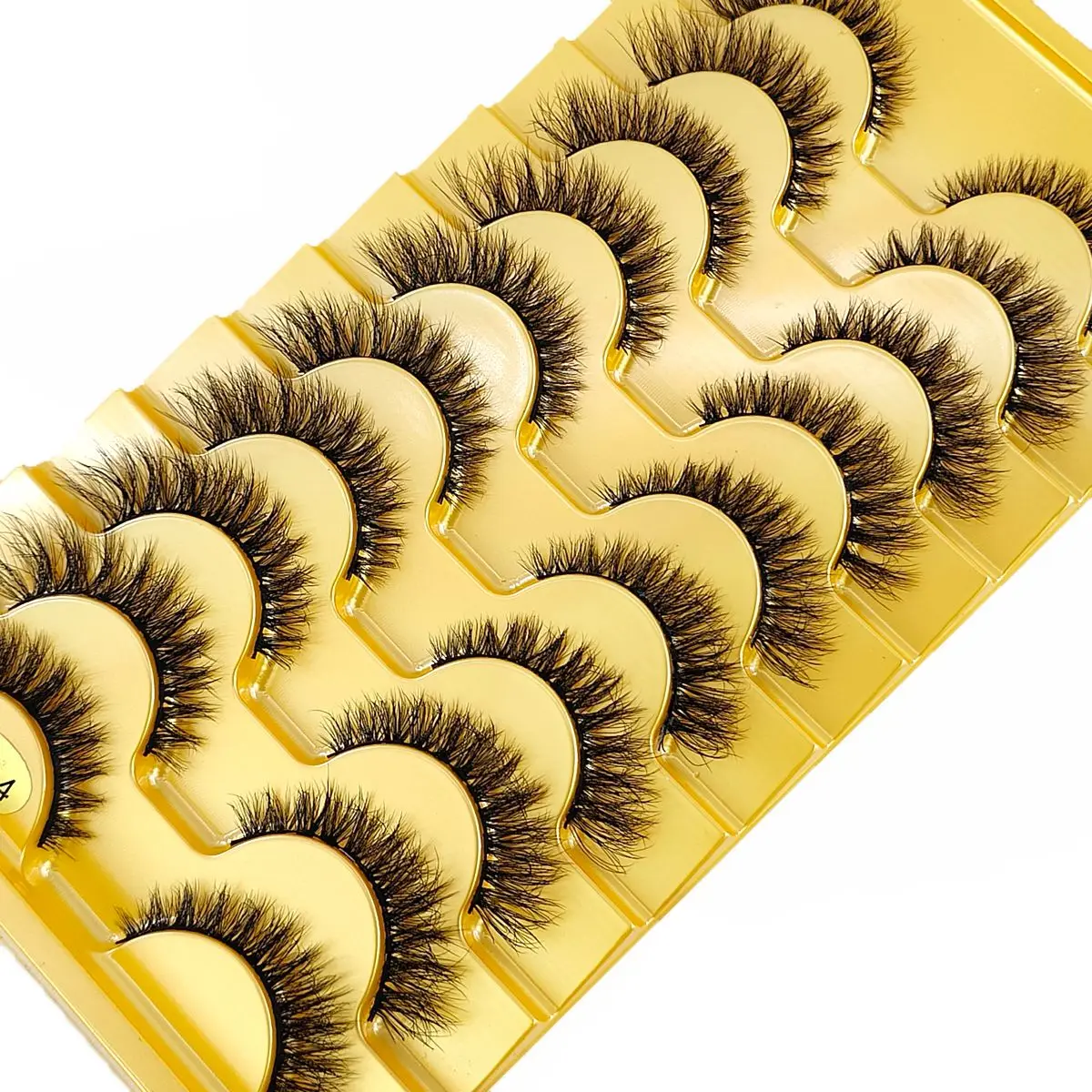 HBZGTLAD 10 Paar falsche Wimpern, Katzenauge, flauschige künstliche Nerzwimpern, dünne Wimpern, dramatische lange, dicke Volumen-Nerz-Falsche Wimpern – Detail 9