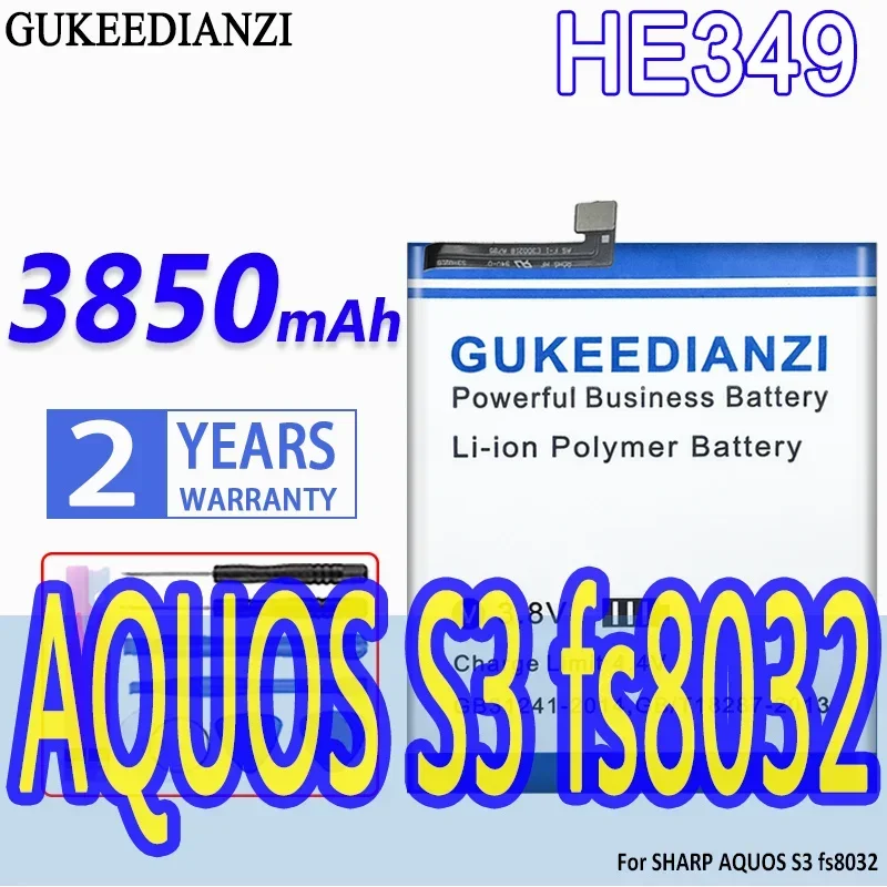 

Аккумулятор большой емкости GUKEEDIANZI HE349 3850mAh для SHARP AQUOS S3 fs8032 Bateria