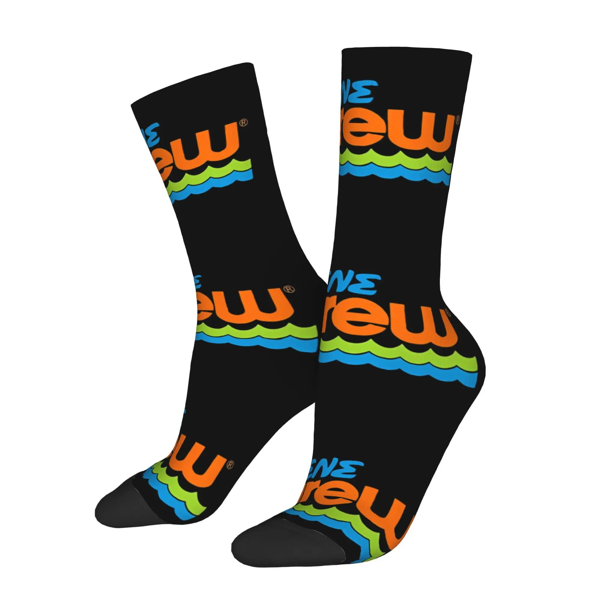 

Happy Men's Socks Built Off Popular Lures Retro Hip Hop Casual Crew Sock Gift Pattern Printed