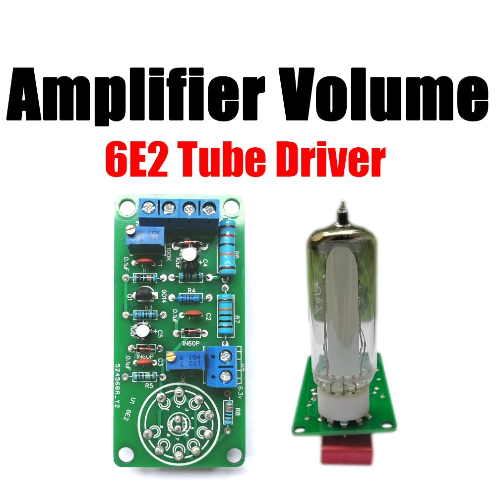 6E2 Tube Cat Eye Driver Board Audio Level Fluorescent Indicator Radio Tube Amplifier Volume Indication Pre amp Preamplifier