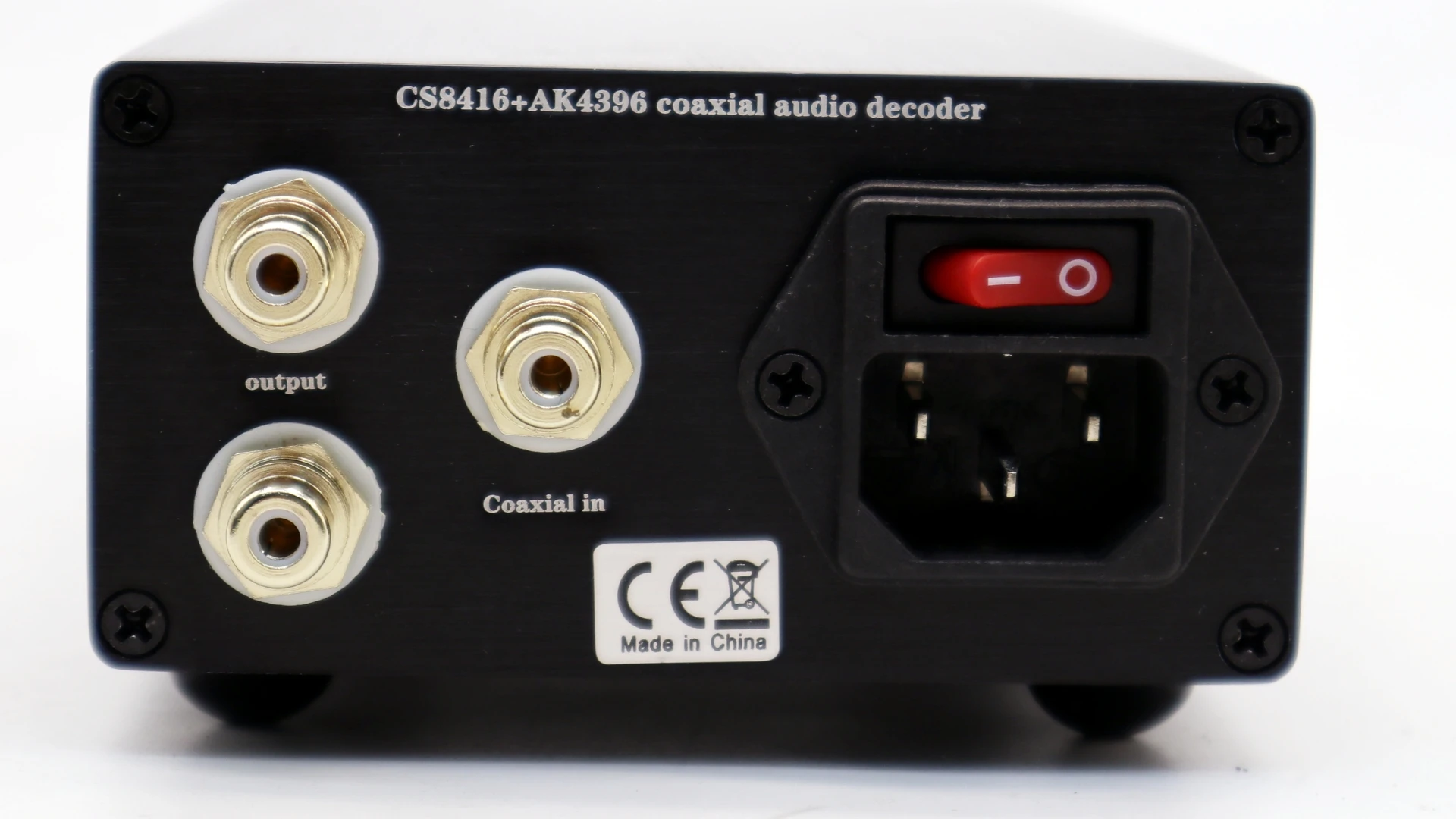 TIANCOOLKEI CS8416+AK4396 Digital Coaxial Audio Decoder DAC supports decoding rate of 24BIT/192KHZ