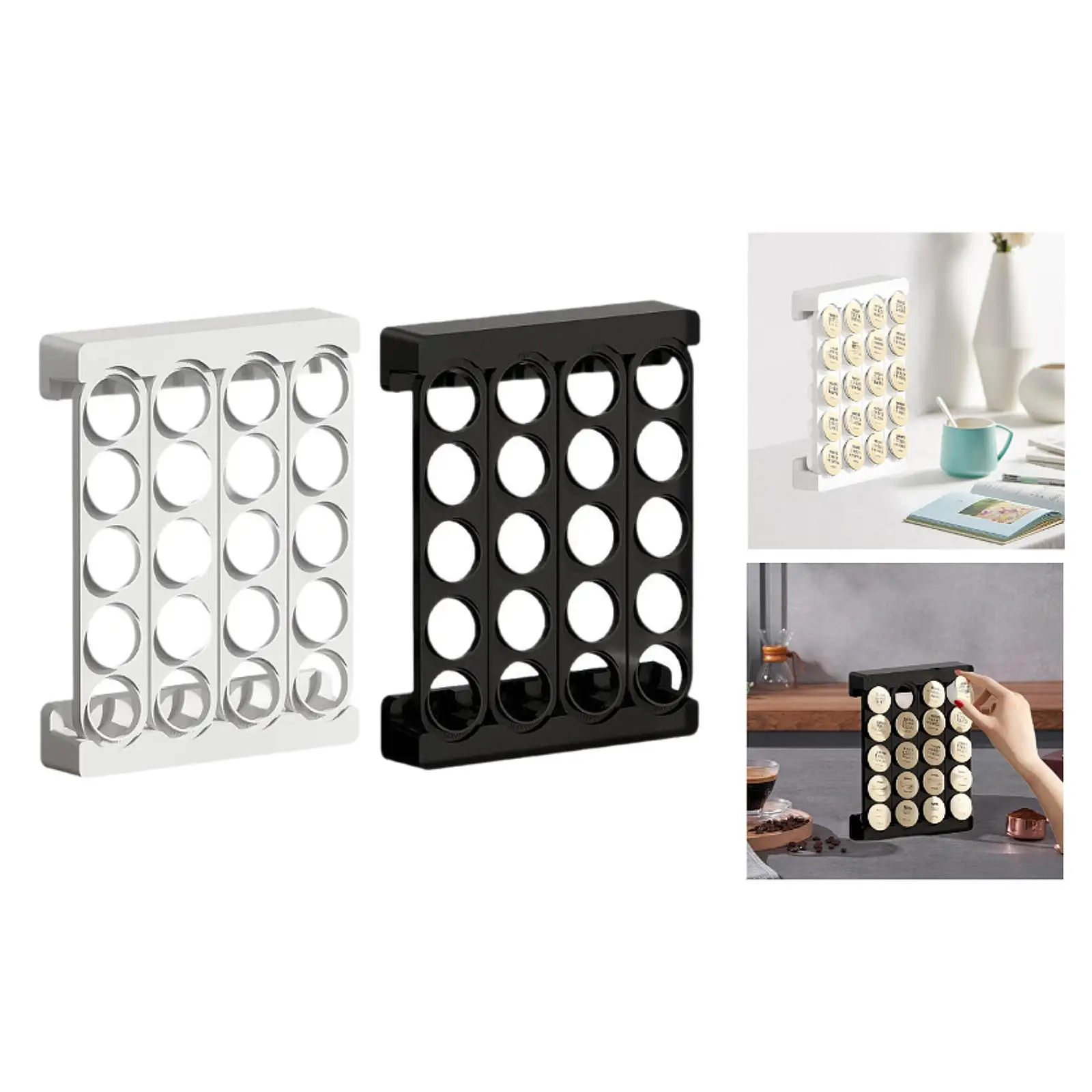

Coffee Capsule Holder Elegant Multipurpose Coffee Pod Dispenser Storage Rack for Restaurant Hotels Office Coffee Bar Counter Top