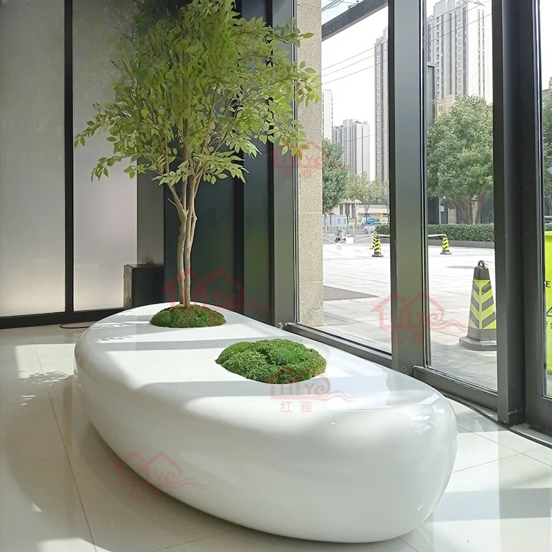 

Креативные антикоррозийные деревянные сиденья из FRP, торговый центр, красивые стулья для отдыха, отдел продаж, открытый сад