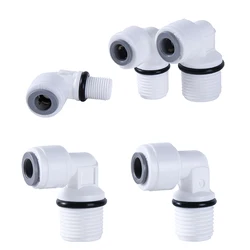 10Pcs Elbow RO Water Fitting 90 Degree Male Female Thread 1/4 3/8 POM Hose Aquarium Quick Fitting Filter Reverse Osmosis Parts