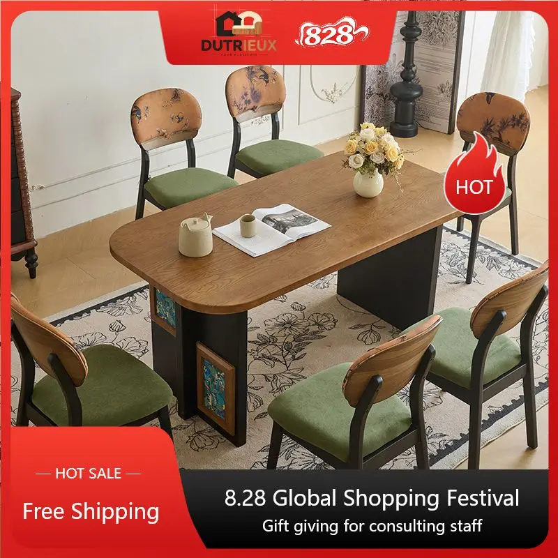 Unique Design Dining Table Luxury Minimalist Modern Kitchen Dining Table Side Living Room Mesas De Jantar Furniture Home