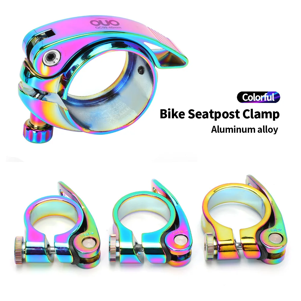 Bicycle Seat Tube Clamp Quick Release Accessories Mountain Bike Seat Tube Clamp 28.6mm Fits 25.4mm Seat Tube