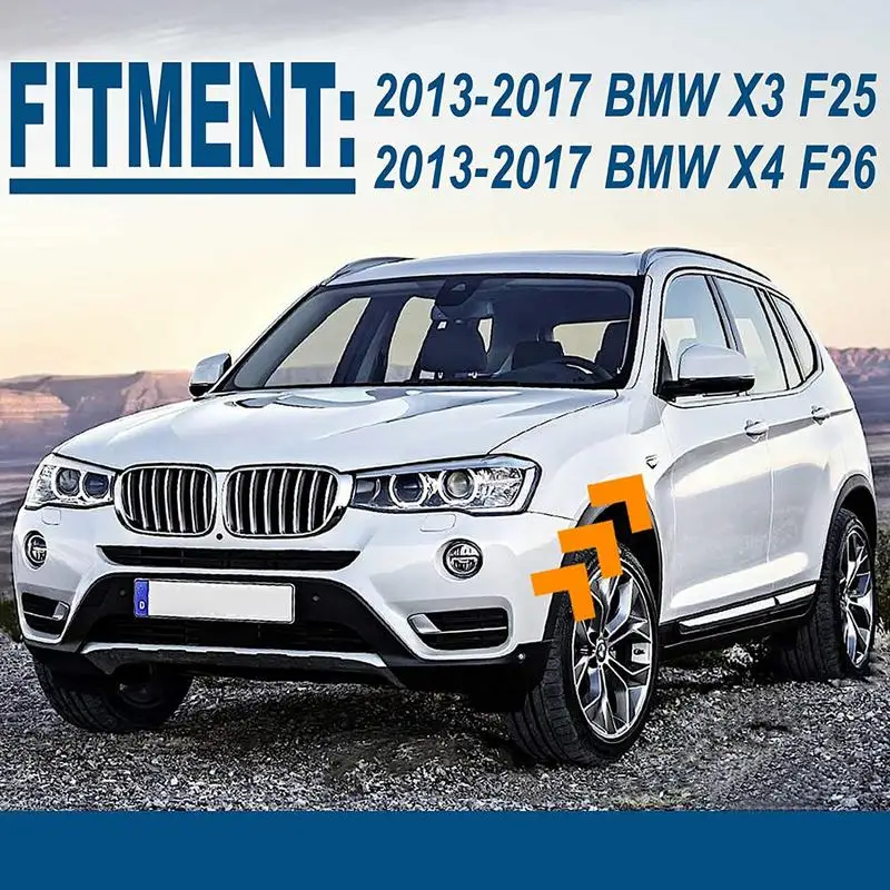 

Left Or Right Front Side Chrome Trim Finisher Replace 51117338569 51117338570 For BMW X3 X4 F25 F26 Trim Decorative Strip