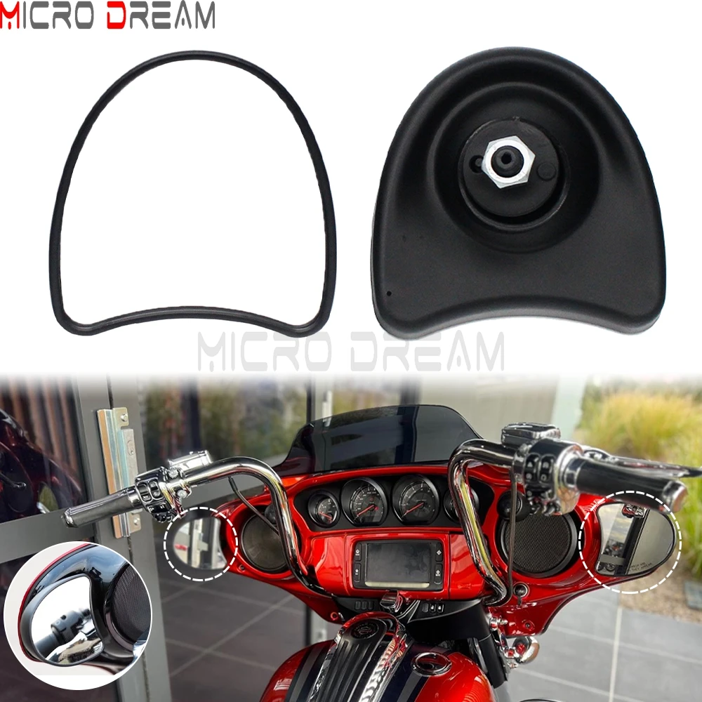 

Motorcycle Rear View Mirrors Motorbike Inner Fairing Side Rearview For Harley Street Glide FLHX Electra Glide FLHT FLHTK 1996-13