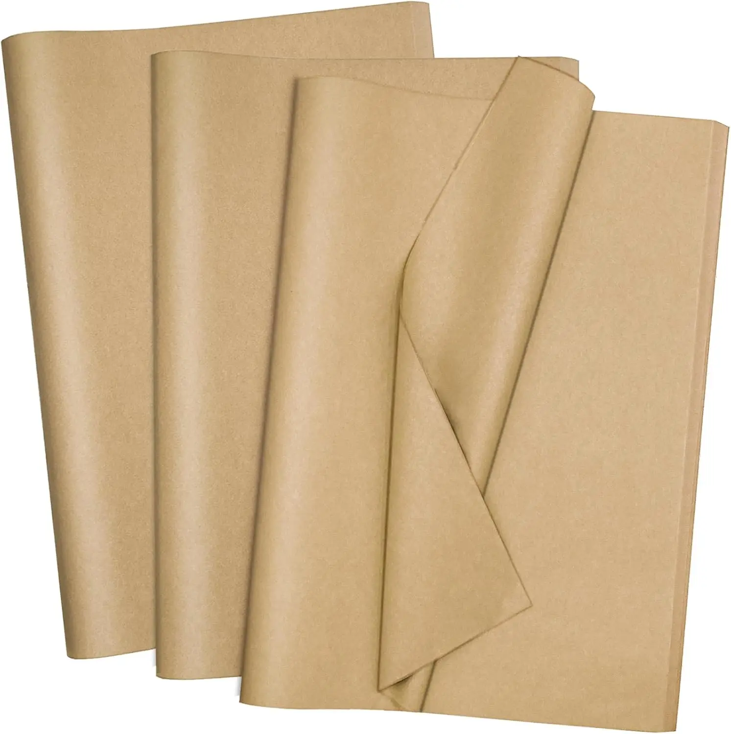 100 Sheets Kraft Tissue Paper 20x14 Inches for Gift Wrapping, DIY Crafts, Party Decor