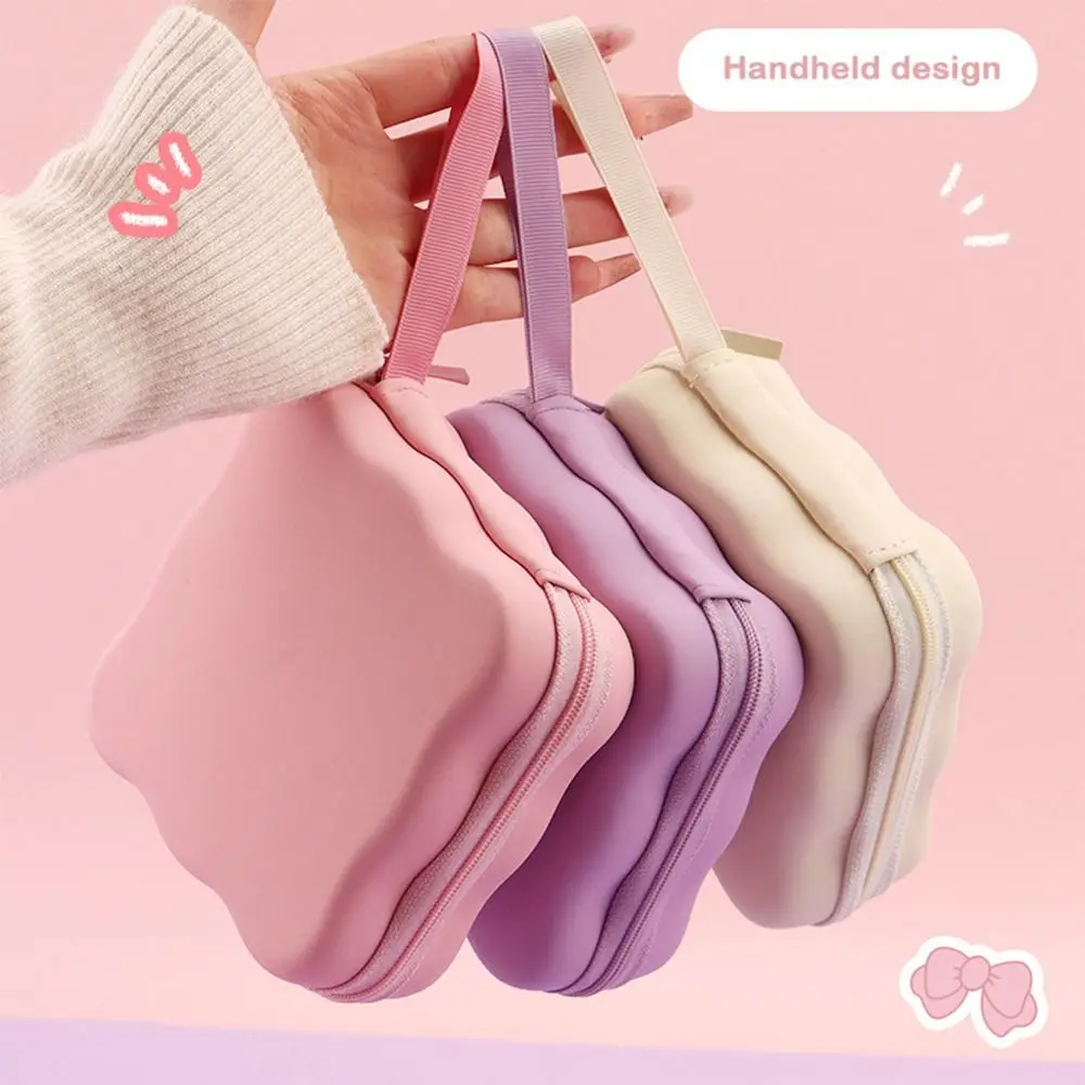 

Portable Bow Knot Cable Protector Bag Portable PU Makeup Bag Charger Protector Storage Bag Travel