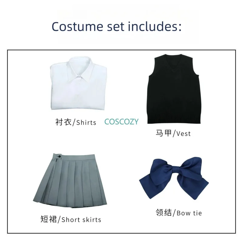 أزياء Oshi No Ko الجديدة لعام 2025 أزياء فتاة المدرسة مجموعة Kurokawa Akane JK زي الطالب الصيفي Sh