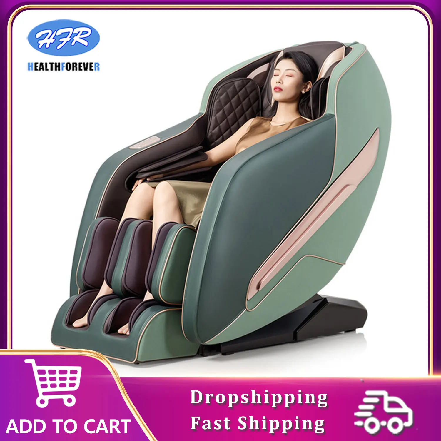 Newest Three Year Warranty 4D Electric Luxury Massage Chair Deluxe Zero-gravty Massage Chair Sofa Home Office Furniture Recliner