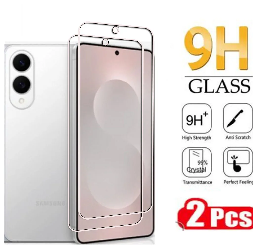 2PCS 9H HD Tempered Glass For Samsung Galaxy S25 Edge 6.7" GalaxyS25Edge S25Edge S25+ Plus Screen Protective Film