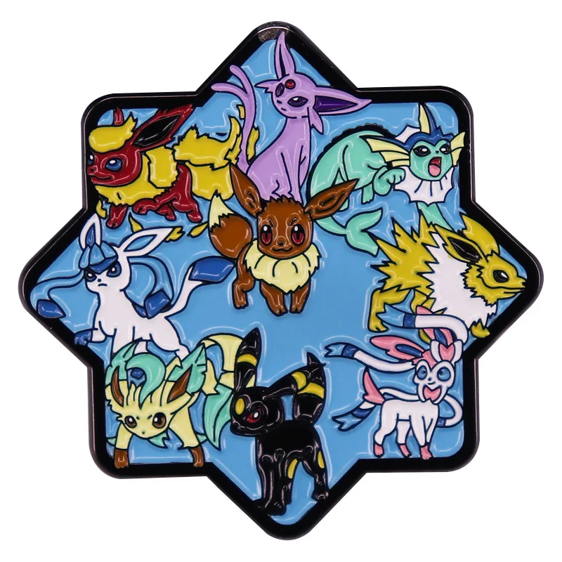 Anime Games Pokemon Pikachu Enamel Pins Collect Kawaii Spirit Metal Cartoon Brooch Backpack Hat Bag Collar Lapel Badges