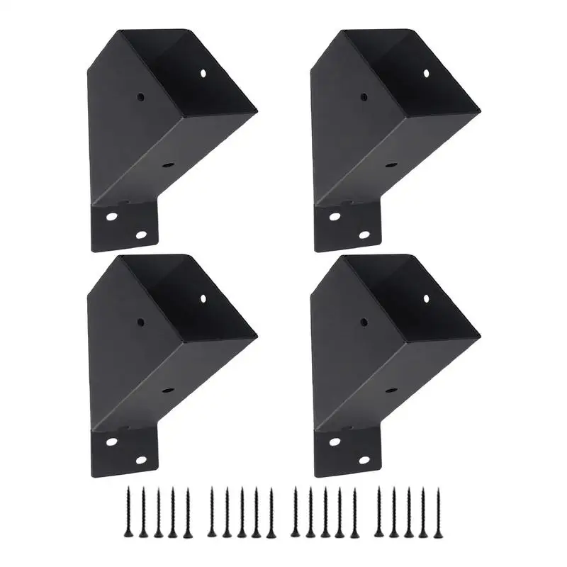 

Pergola Bracket And Screws Pergola Brackets 4Pieces Angle Support Bracket Heavy Duty Shelf Bracket With Screws Connector Brace