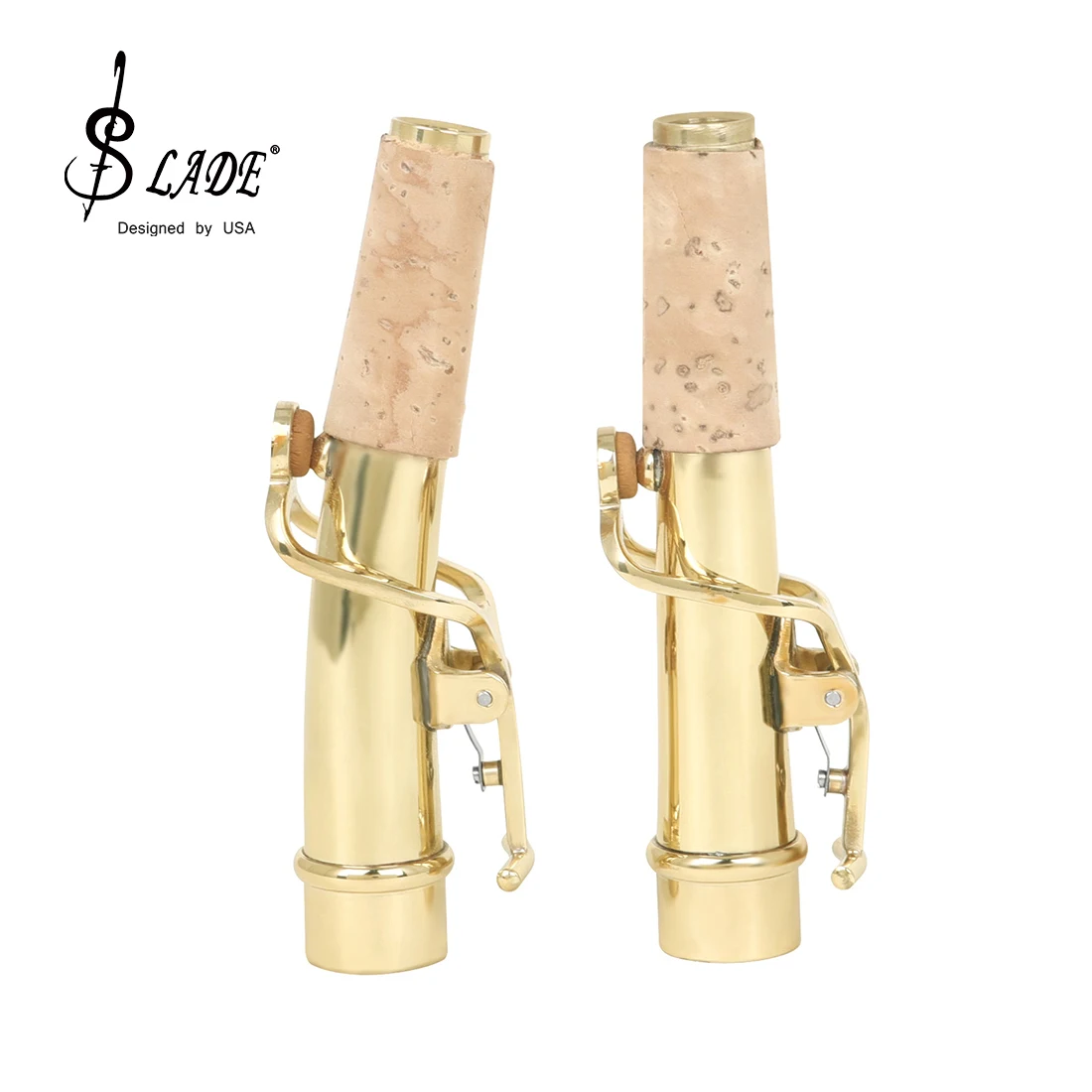 

SLADE Soprano Saxophone Neck Brass Sax Gold Plated Bends Neck Straight Neck Professional Woodwind Instrument Parts Accessories