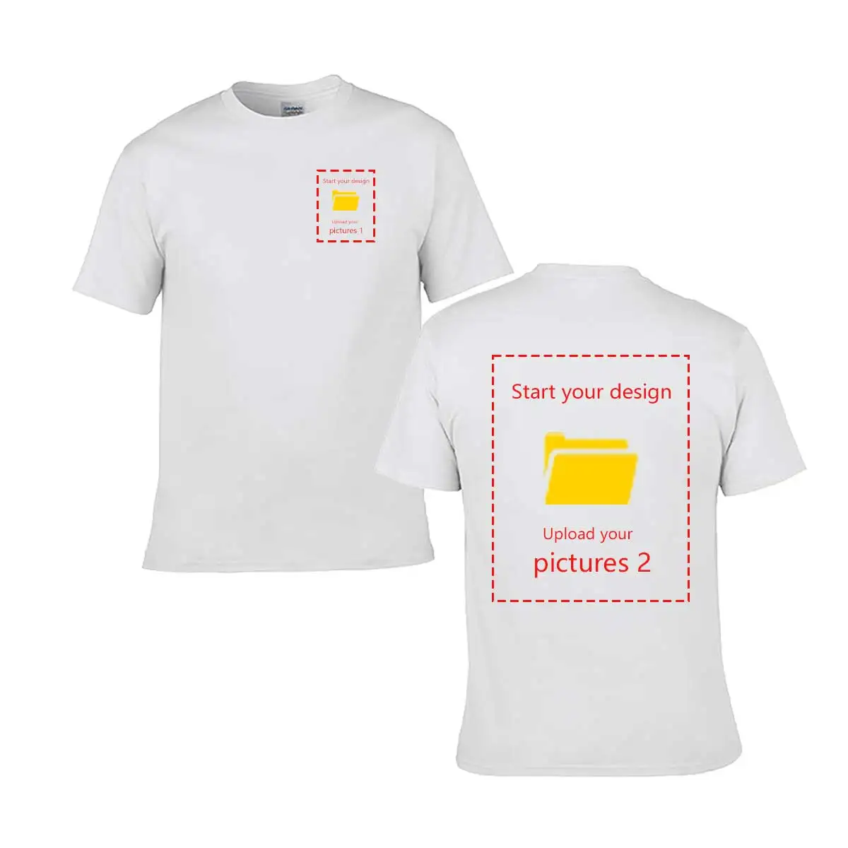 Individuell bedrucktes Kurzarm-T-Shirt für Männer und Frauen, Sommer-Oberteile, T-Shirts, DIY mit Ihrem Lieblingsfoto oder Logo, T-Shirt-Bekleidung – Detail 3