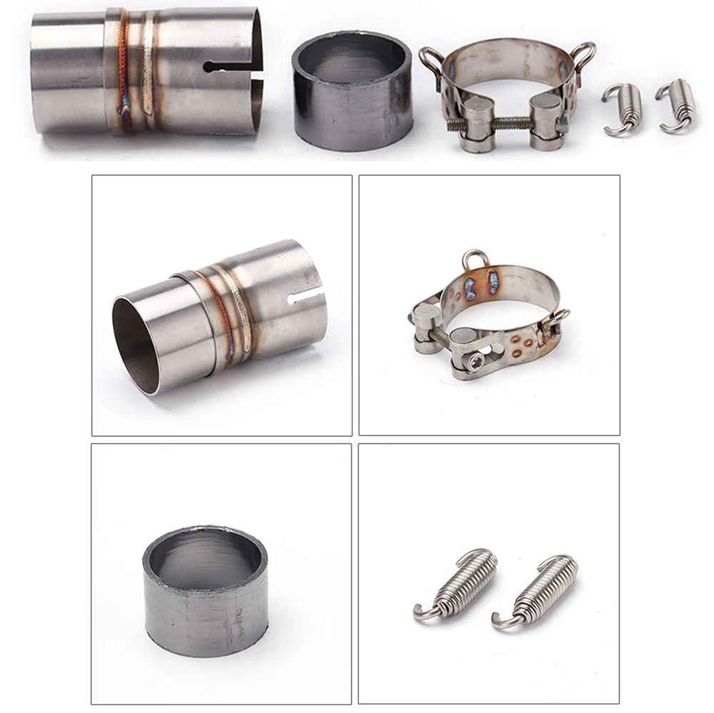 Motorcycle Exhaust Link Middle Pipe Full System For YAMAHA YZF-R6 R6 1998-2005 2006-2021 Motorcycle Muffler Front Header Pipe
