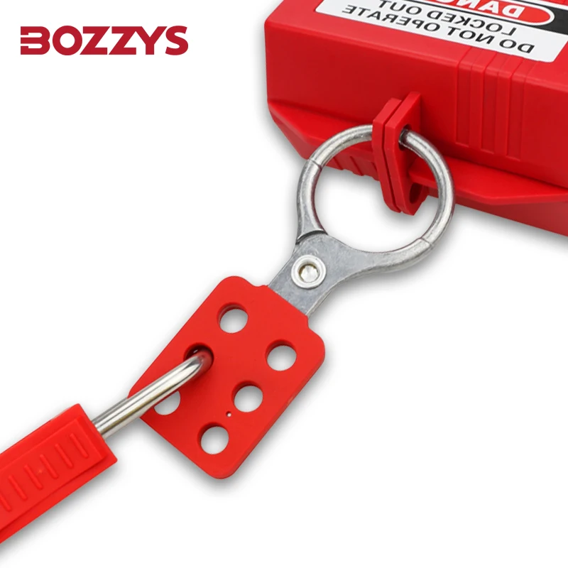 

BOZZYS Non-sparking and Aluminum Group Lockout Hasps with 6-Holes for Multi-person Management of Industrial Equipment