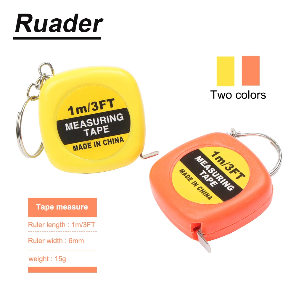 2 pz/lotto righello retrattile misura di nastro 1m/3ft panno per cucire metrico strumento su misura