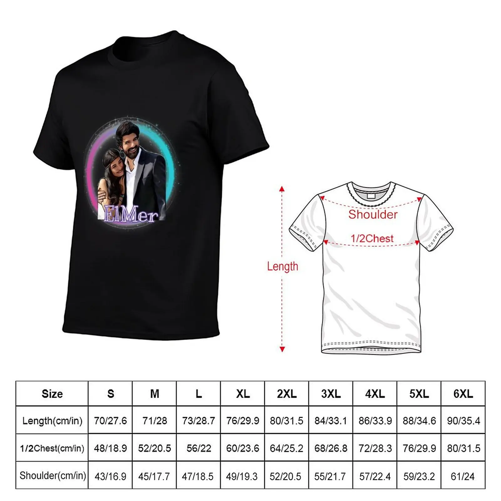 Elif & Omer - Kara Para Ask T-Shirt Moisture Control Sports Tee