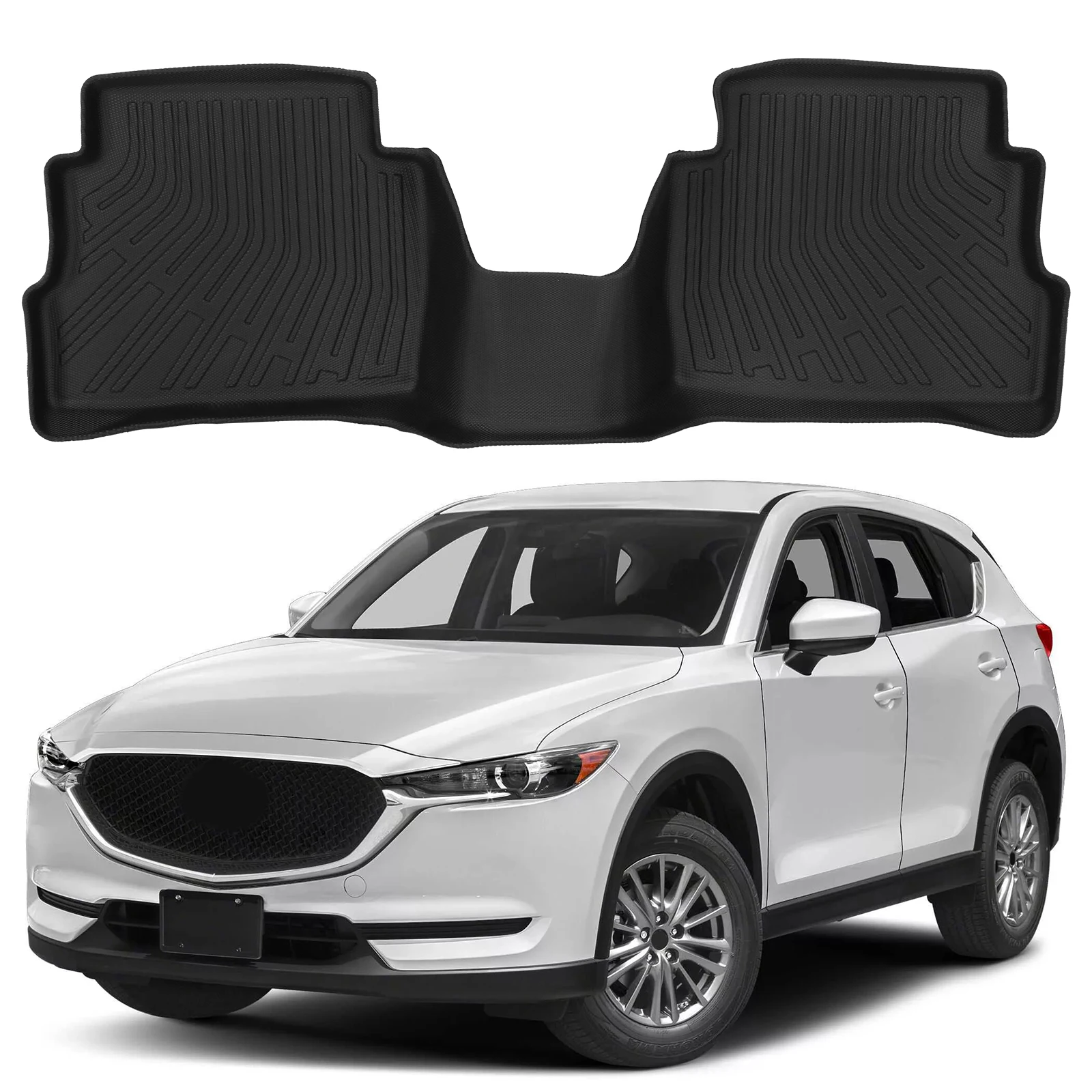 

Floor Mats & Cargo Mat & Backrest Mats All Weather TPE Floor Mats Trunk Pad Backrest Liner for Mazda CX-5 2017-2025 Accessories