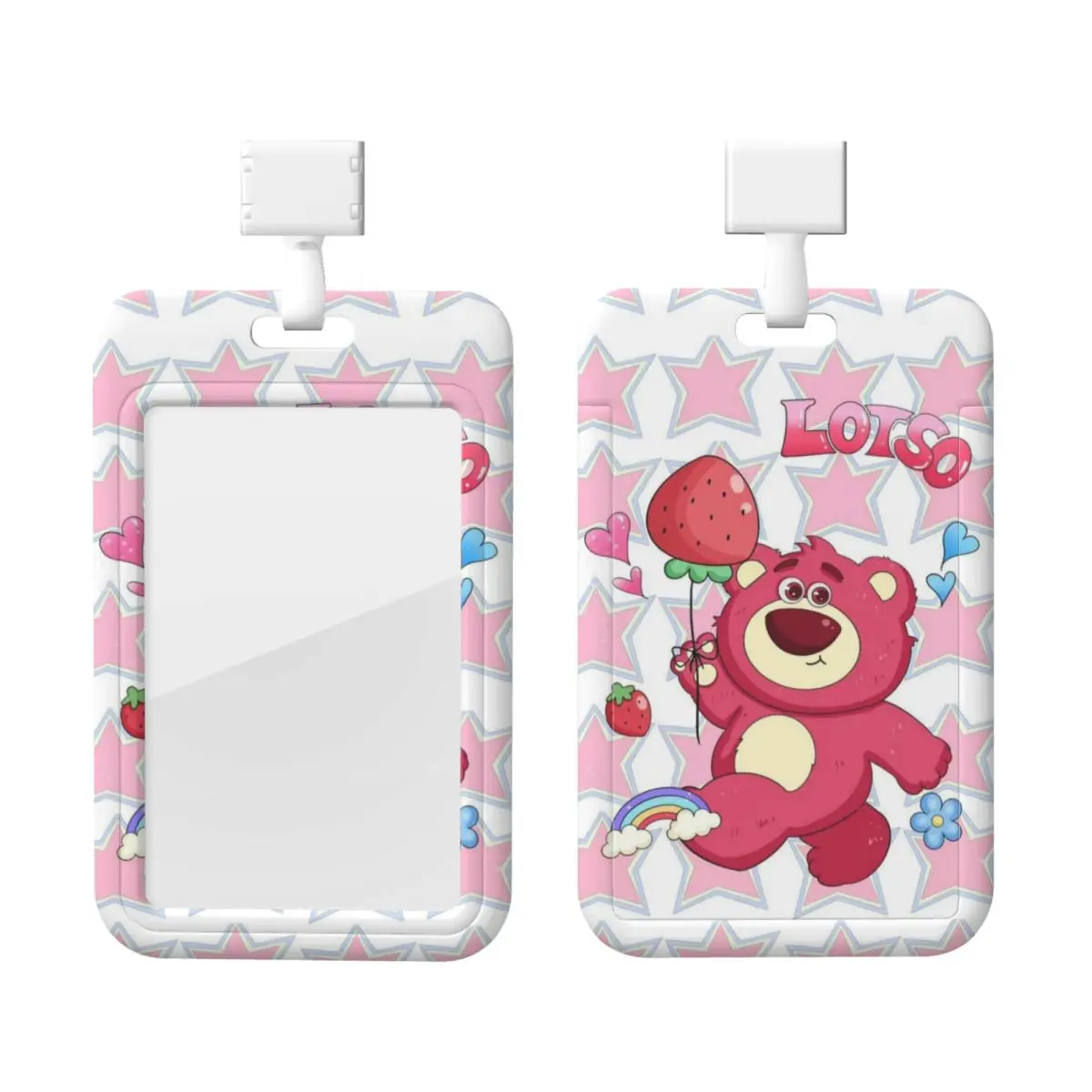 

Custom Neck Lanyard Card Holder Lotso Huggin Bear Card Badge Holder For Subway Card Lanyard Credential Badge Holder Factories