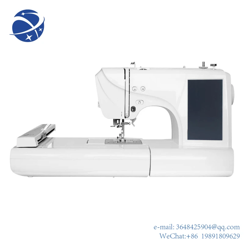 YYHC High quality 45W7 inch touch color LCD large screen convenient one button automatic threading home embroidery machine