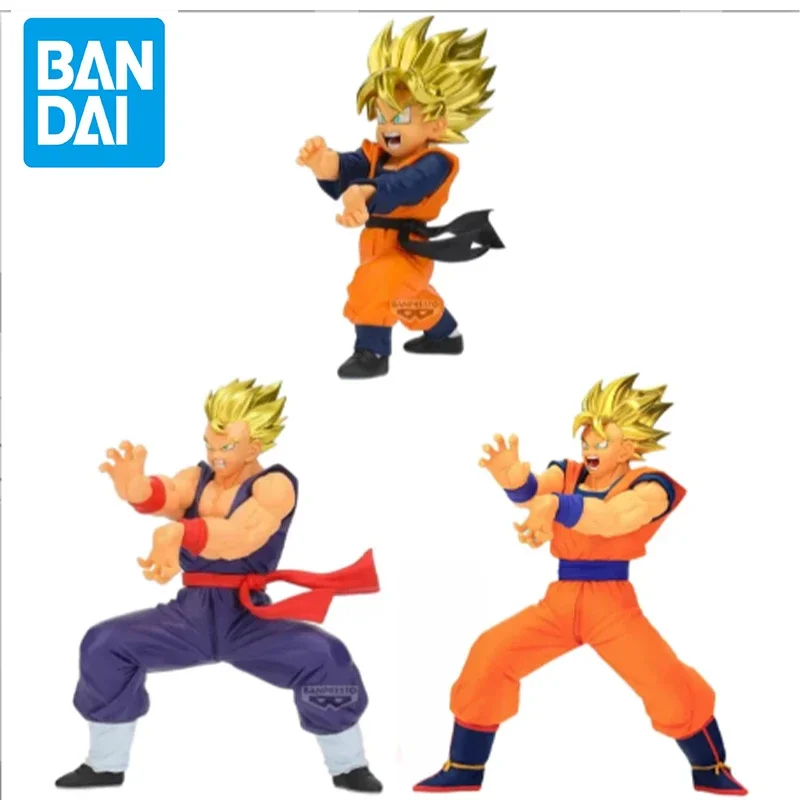 In Stock Bandai Banpresto Official Dragon Ball Z Super Saiyan Gohan Goten Anime Action Figures Model Toys desktop Ornament Gifts - view 2