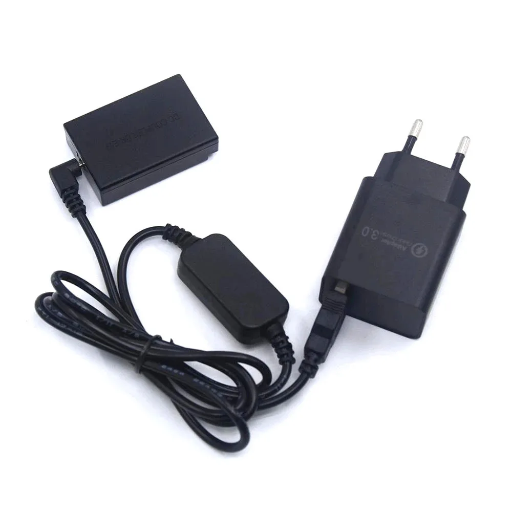 DR-E17 DC Coupler LP-E17 Dummy Battery+ACK-E17 USB Power Cable+QC3.0 USB Charger For Canon EOS M3 M5 M6 M6 Mark II Camera